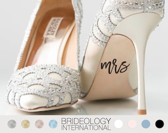 Mrs Wedding Shoe Decal | Bride Vinyl Sticker