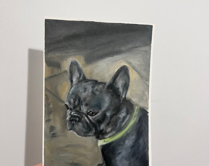 Custom Dog Portrait: Original Oil Painting, Pet Art