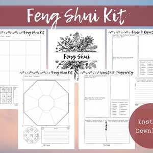 Rohling Feng Shui Kit | Bagua & Compass Layouts | Energetik | Harmonische | Sofortiger Download | Feng Shui Zieleinstellung |