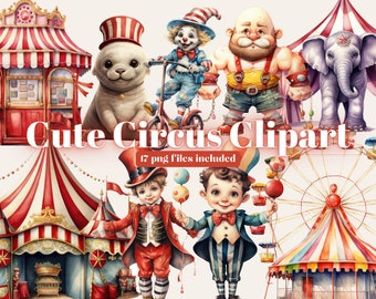 Circus clipart | Cute kids clipart | Carnival clipart | Birthday clipart | Balloons clipart | Holiday clip art | Circus PNG