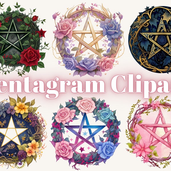 Watercolour Pentagram Clipart, Wiccan png, magic clip art, mystical clipart, witchcraft png clipart, pagan clipart png, pagan png, witches