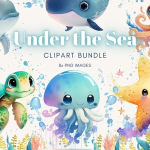 Fish clipart, watercolor fish under the sea clip art, Dolphin clipart, Sea animal pngs clipart, Sea animal birthday party, Dolphin clipart