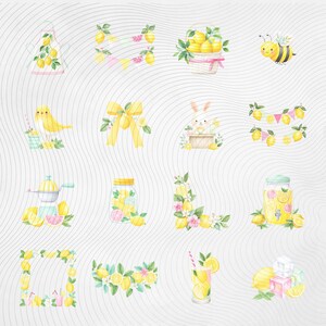 Lemonade Stand Clipart, Summer Kids Clipart, Lemon Clipart PNG, Cute Summer Graphics, Commercial Use Clipart, Scrapbook PNG image 2