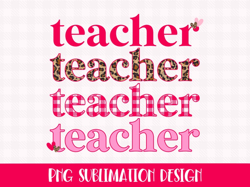 Teacher Sublimation PNG Teacher Bundle Sublimation File Etsy