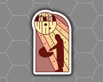 This is the way - mandalorian - handmade vinyl decal