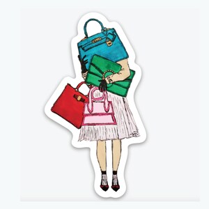 Handbag Lover Fashion Vinyl Sticker