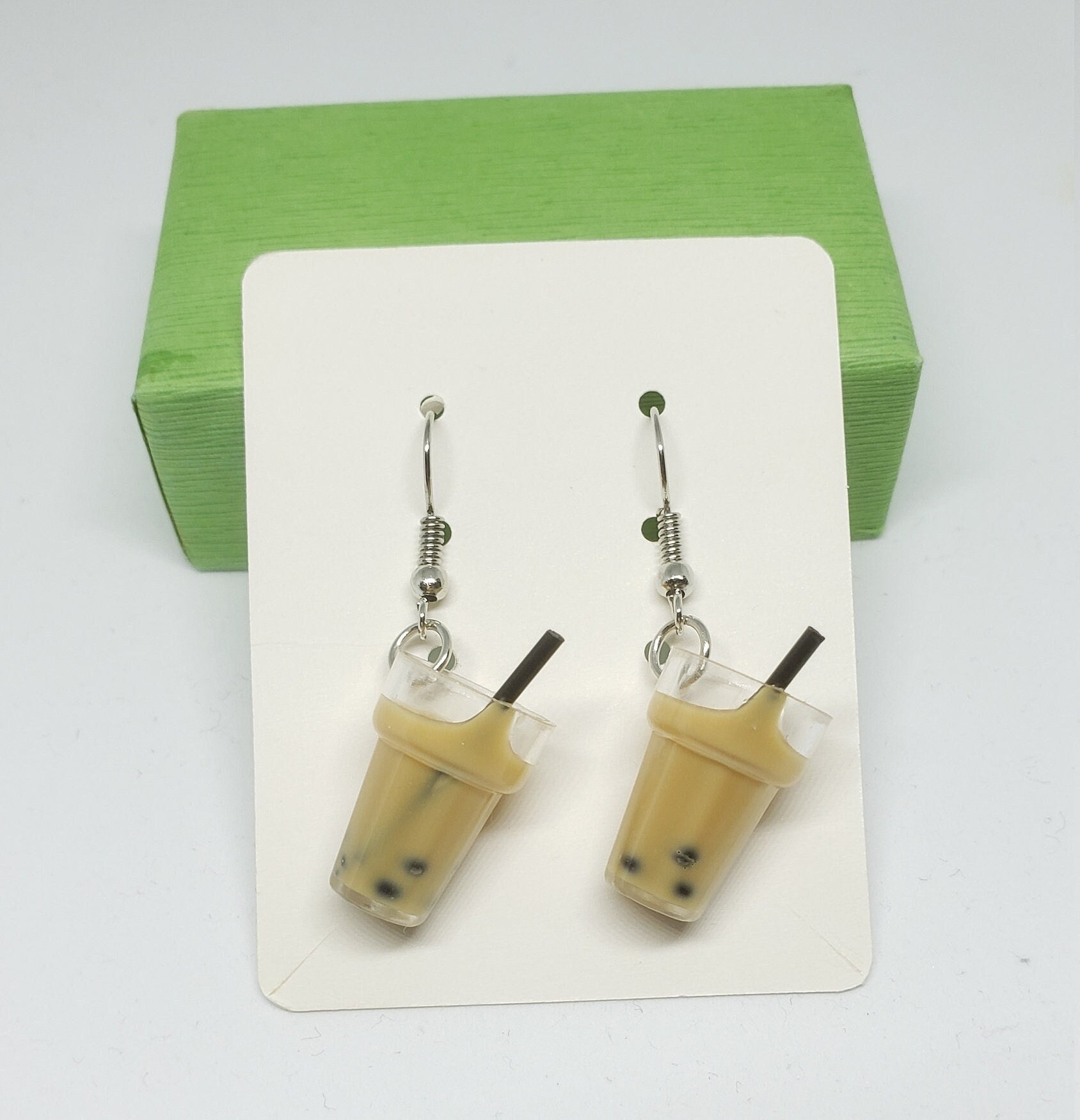 Boba Milk Tea Earrings/Bubble milk tea pearl earrings/Bubble tea/ pearl milk  tea earrings | Tea earring, Tea jewelry, Pretty jewelry necklaces