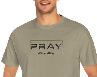 Christian TShirt for Men, Comfort Colors®T-Shirt, Christian Streetwear, Godly Gifts, Bible Verse Shirt, Mens Faith Based Gift, Unisex Tee