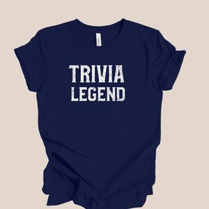 Trivia Tshirt, Trivia Night Shirt, Team Trivia Shirts, Pub Night Trivia, Trivia Legend, Funny Trivia Shirt, Quiz Show, Unisex T-Shirt