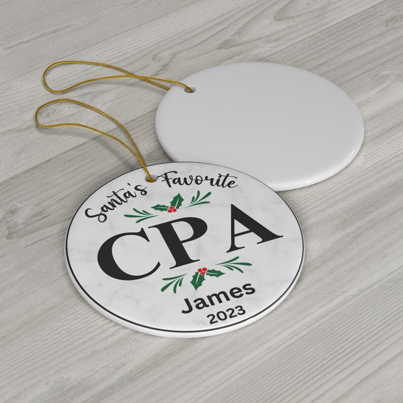 Cpa Christmas Ornament 