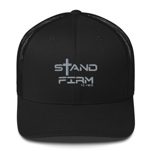 Christian Trucker Hat for Men, Bible Verse Hat, Gift for Christian Dad, Manly Christian Gift, Trucker Cap