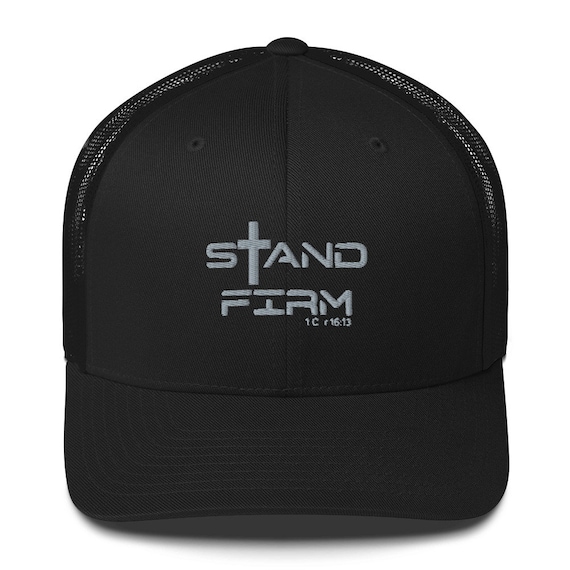 Christian Trucker Hat for Men, Bible Verse Hat, Gift for Christian Dad, Manly Christian Gift, Pastor Gifts, Mesh Hats for Him, Trucker Cap