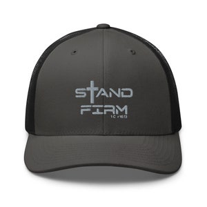 Christian Trucker Hat for Men, Bible Verse Hat, Gift for Christian Dad, Manly Christian Gift, Trucker Cap