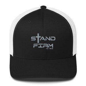 Christian Trucker Hat for Men, Bible Verse Hat, Gift for Christian Dad, Manly Christian Gift, Trucker Cap