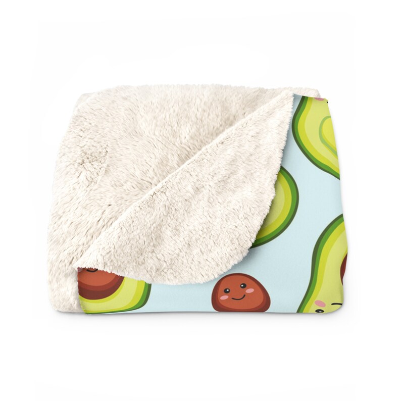 Avocado Blanket, Cute Kawaii Avocados, Gift for Avocado Lover