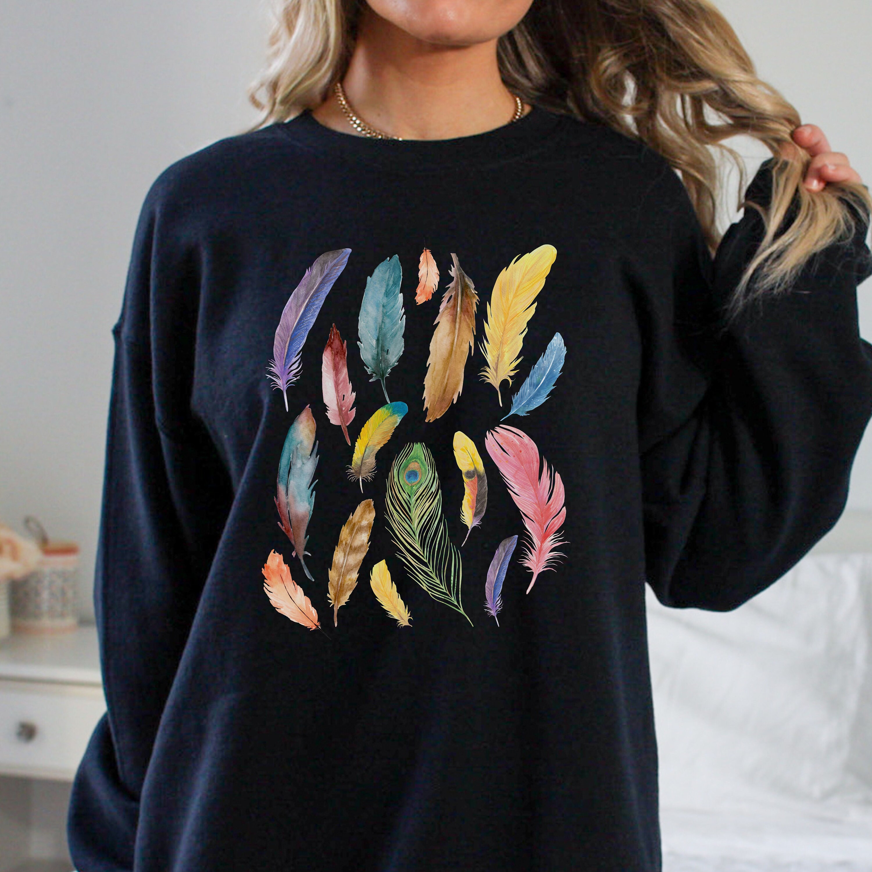 Feather Sweatshirt - Etsy