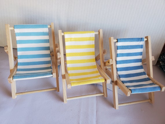 Beach Chair for Elf Doll/ Elf Chair/ Doll Chair/ Lounger Chair