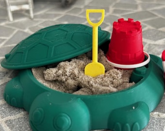 Dollhouse Miniature 1:12 Sandbox and Beach Toys Set