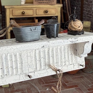 Poppenhuisminiatuur 1:12 shabby plank