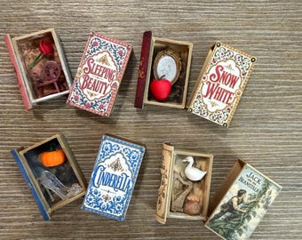 MADE TO ORDER 1:12 Miniature Book Nook/Hidden Scene