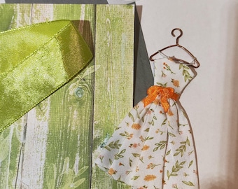 1:12 Handmade Miniature Summer Sea Dress