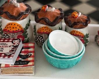 Dollhouse Miniature 1:12 Mixing Bowl Set