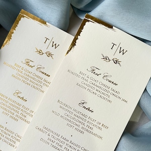 Menu Card For Wedding Invıtation,  Emerald Green Menu Card With Gold Foil, Cream Menu Card,Wedding Invitation Menu Qr Code,Invitation Suit