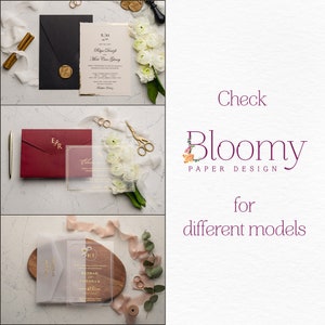 Sello de cera de flores secas para invitaciones de boda, sello autoadhesivo personalizado para invitaciones de boda, sello de cera despegable y pegable, sello hecho a medida imagen 10