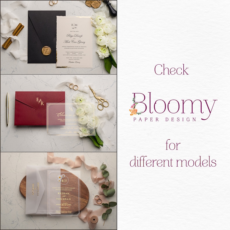 Sello de cera de flores secas para invitaciones de boda, sello autoadhesivo personalizado para invitaciones de boda, sello de cera despegable y pegable, sello hecho a medida imagen 10