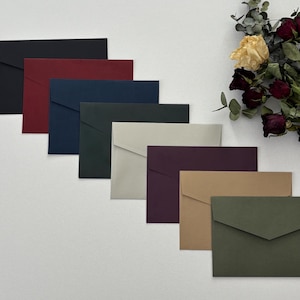 Luxus Hochzeitsumschläge, Bunte Umschläge für Einladungen, Lebendige Hochzeitsumschläge, Premium Farbige Umschläge für Veranstaltungen, 140 x 200 mm