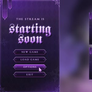 Superpositions animées de l'écran d'état du menu du jeu V2 - Gothic (9 couleurs)