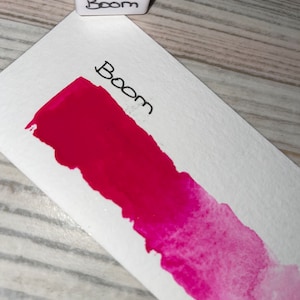 Boom | Watercolor paint | Watercolor 1/2 pan | Neon | vegan | Calligraphy | Shimmer paint | Metallic paint | UV paint | Fluorescent