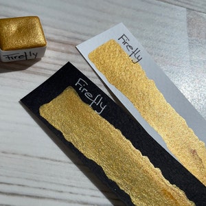 Firefly | Watercolor paint | Watercolor | Mystic Garden | vegan | Lettering | Calligraphy | Metallic paint | Glitter paint