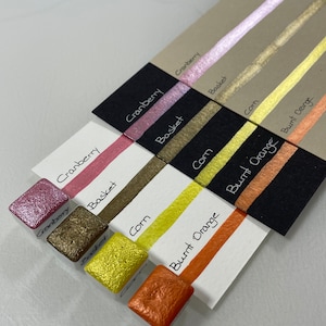 Thanksgiving Set | Watercolor paint | Watercolor | vegan | Lettering | Calligraphy | Shimmer paint | Metallic paint
