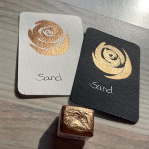 Sand | Watercolor paint | Watercolor | Earthed Out | vegan | Lettering | Calligraphy | Shimmer paint | Metallic paint | Glitter paint
