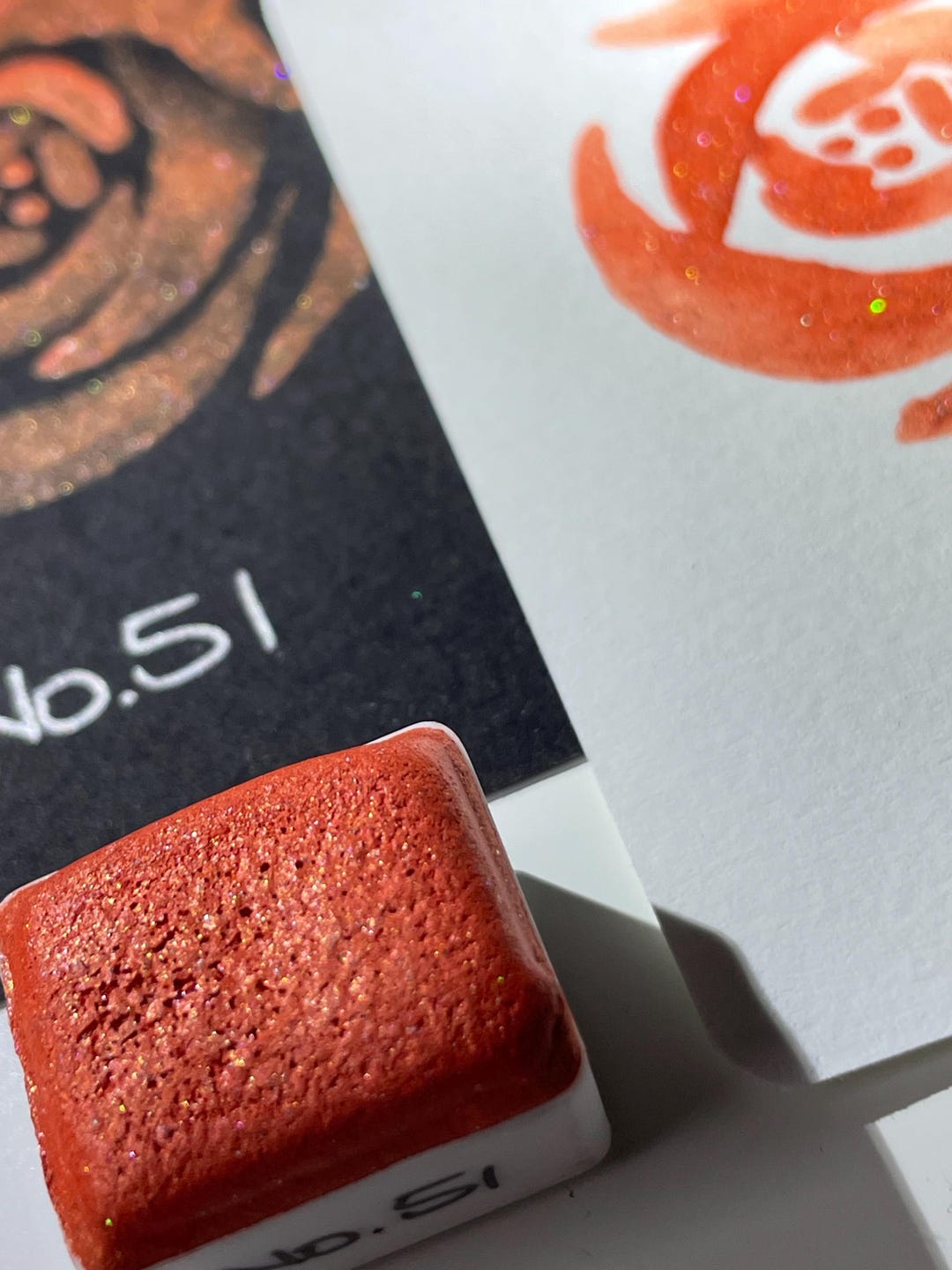 Holo Numbers No. 51 | Watercolor | Vegan | Holo | Numbers | Glitter | Calligraphy ...