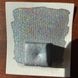So Holo | Watercolor paint | Watercolor 1/2 pan | Holo Shifter | vegan | Lettering | Handlettering | Calligraphy | Shimmer paint | Metallic