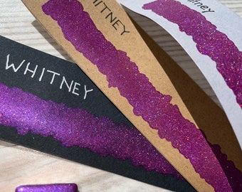 Whitney | Aquarellfarbe | Watercolor 1/2 Pan | Holo | vegan | Lettering | Handlettering | Kalligraphie | Schimmerfarbe | Metallicfarbe