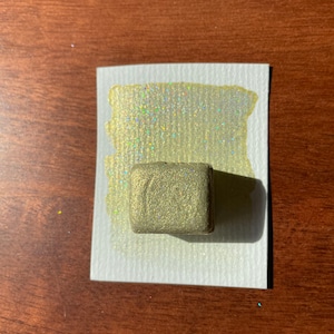 Midtown | Watercolor paint | Watercolor 1/2 Pan | Holo Shifter | vegan | Lettering | Hand lettering | Calligraphy | Shimmer color | Metallic