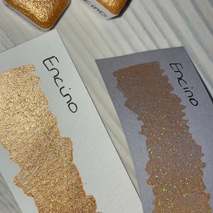 Encino | Holo | Shifter | Watercolor paint | Watercolor | vegan | Lettering | Handlettering | Calligraphy | Shimmer paint | Metallic paint