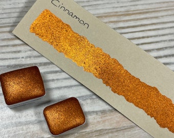 Cinnamon | Aquarellfarbe | Watercolor | Chrome | vegan | Lettering | Handlettering | Kalligraphie | Schimmerfarbe | Metallicfarbe