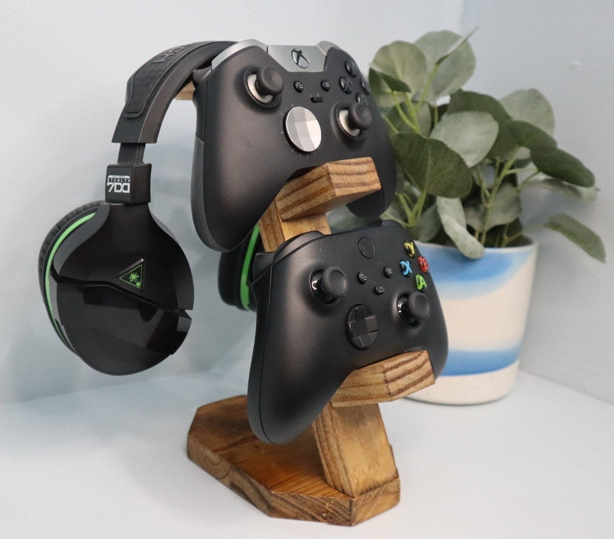 Manette Xbox/PS en bois et support de casque -  France