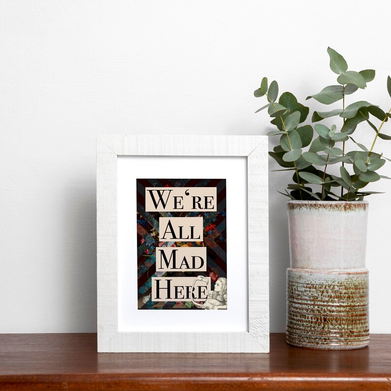 Alice in Wonderland Wall Art Alice in Wonderland Decor Etsy