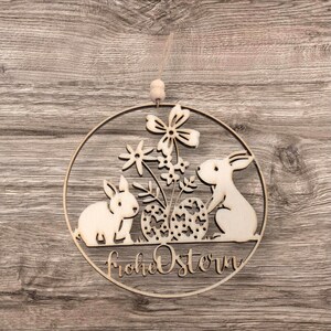 Oster Kranz | Hase | Hasen |Türkranz | Vorlage | Laser Cut | SVG zum Download Bild 2