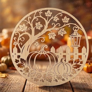 Autumn Wreath | Door Wreath | Template | Laser Cut | SVG for Download