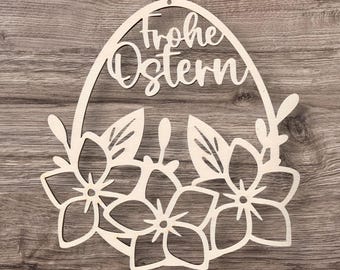 Oster Kranz | Ei | Ostern |Türkranz | Vorlage | Laser Cut | SVG zum Download Ostern4