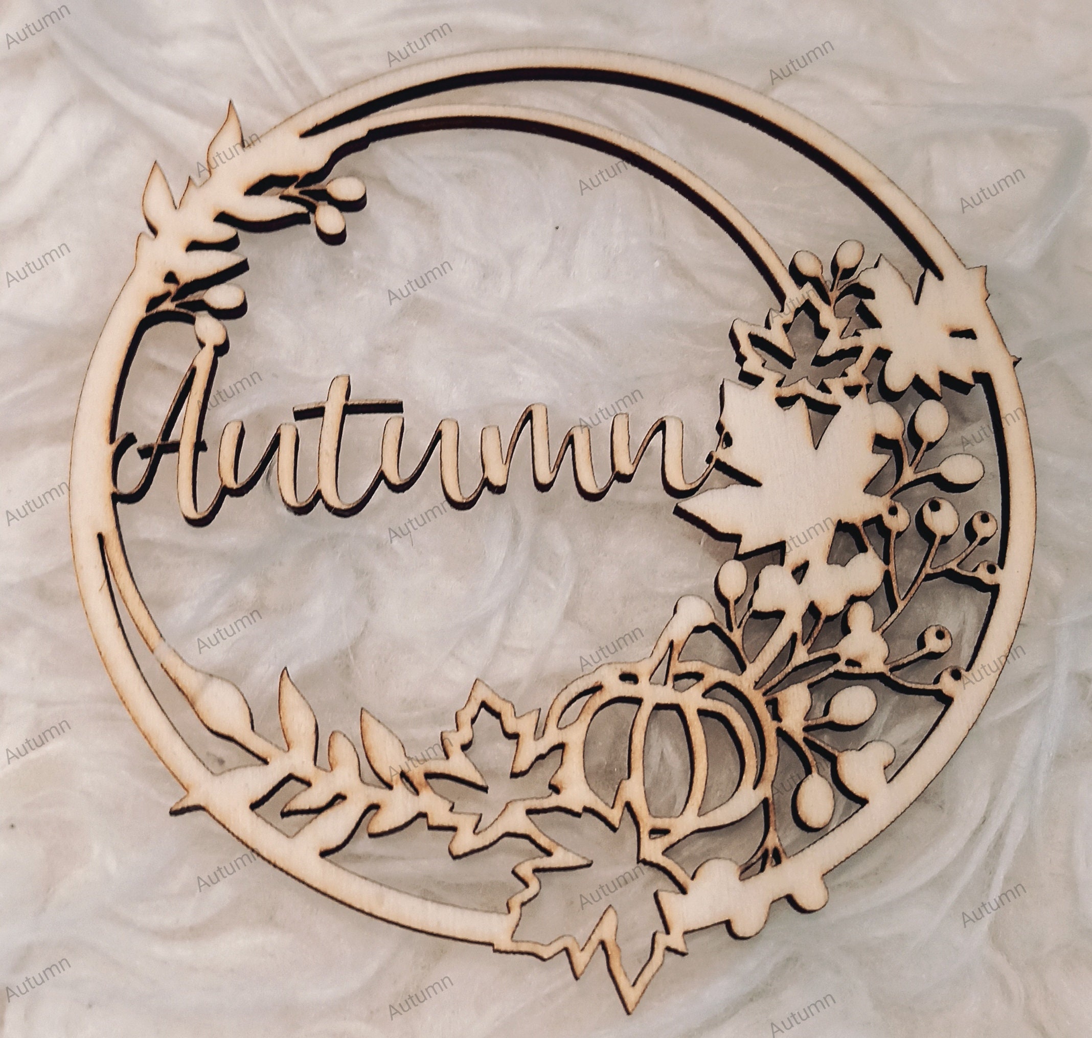 Mgichoom Herbst Türkranz 45cm - Deko Mit Kürbis & Ahornblättern