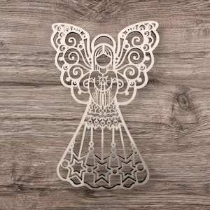Christmas | Angel | Template | Laser Cut | SVG for Download