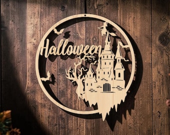 Halloween | Wreath | Template | Laser Cut | SVG Download