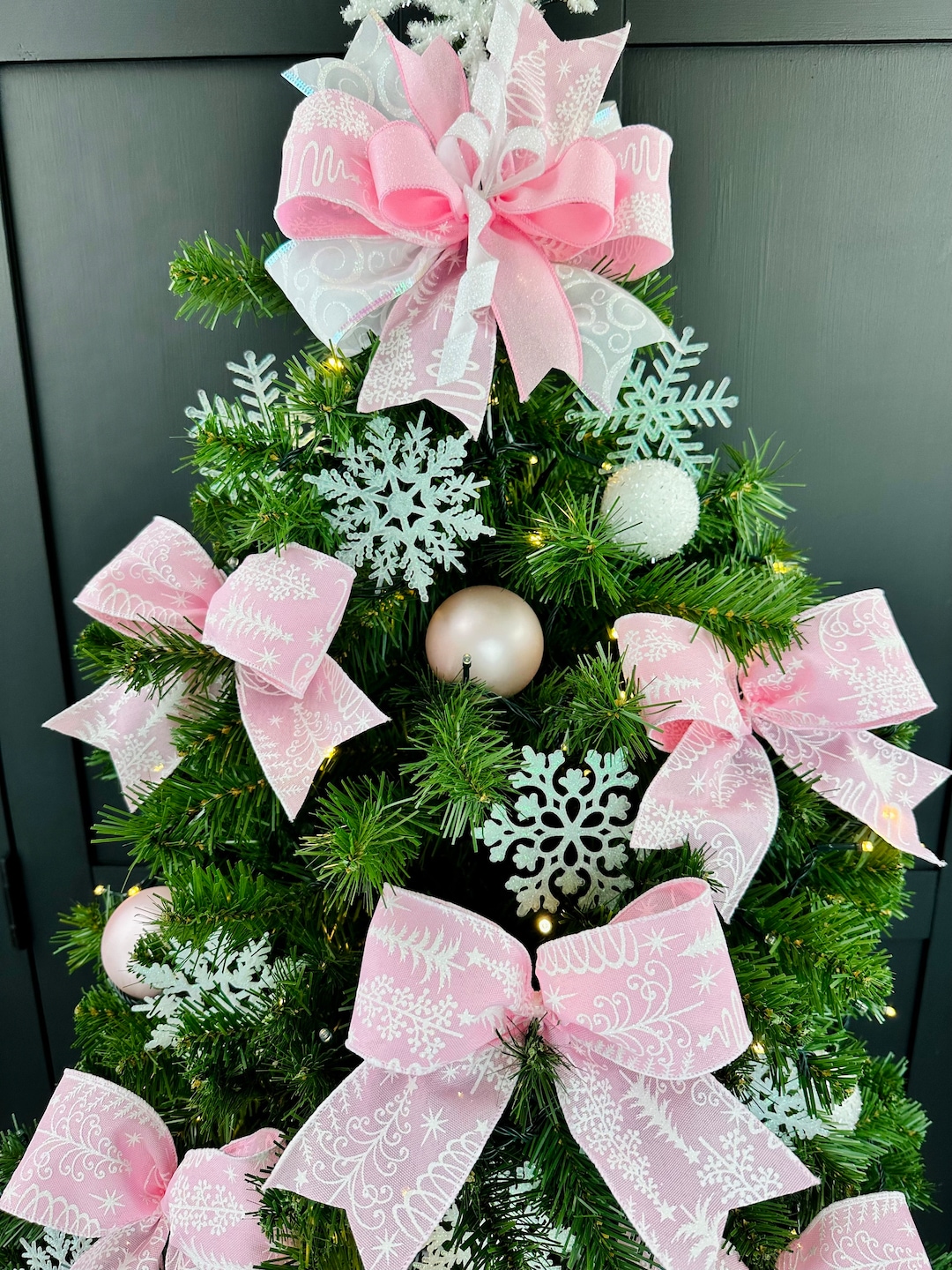 Pink Christmas Bows 